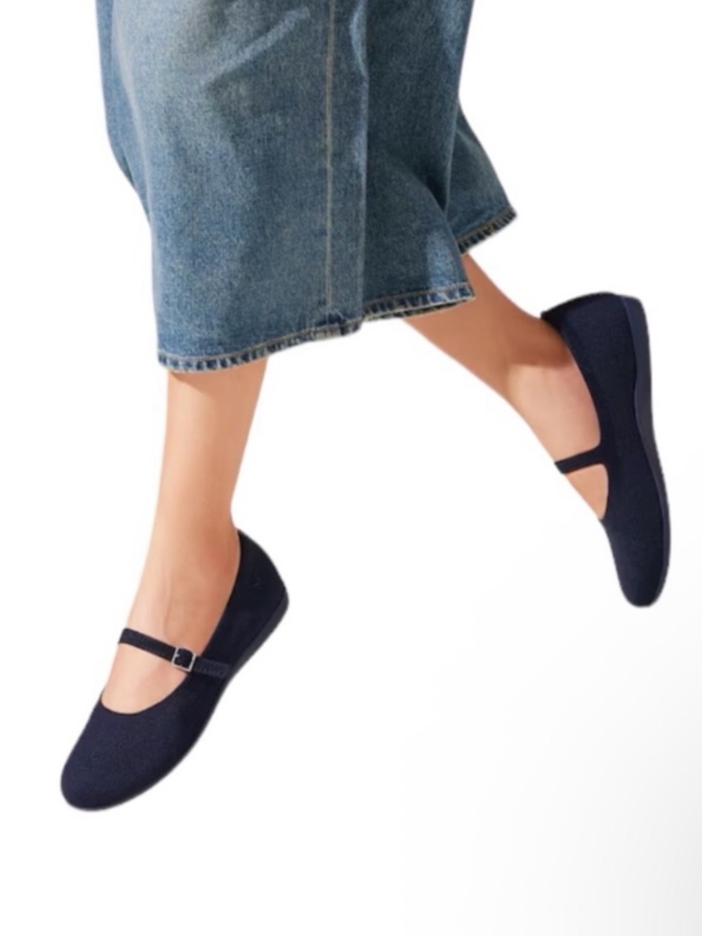 Vivaia Lightweight Round-Toe Flats Claire Walker Mary-Jane